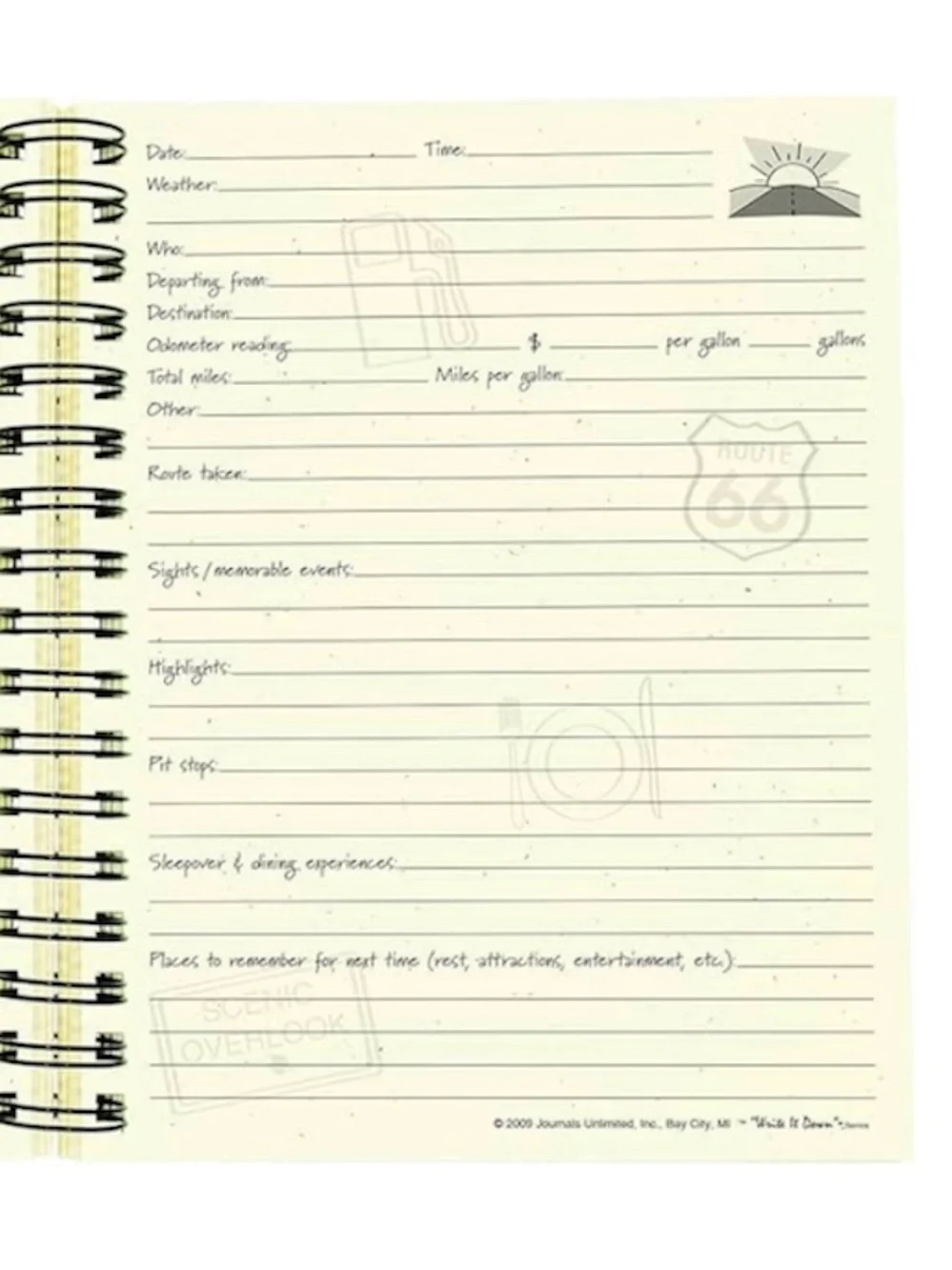 RV There Yet Write it Down Guided Road Trip Journal NWT